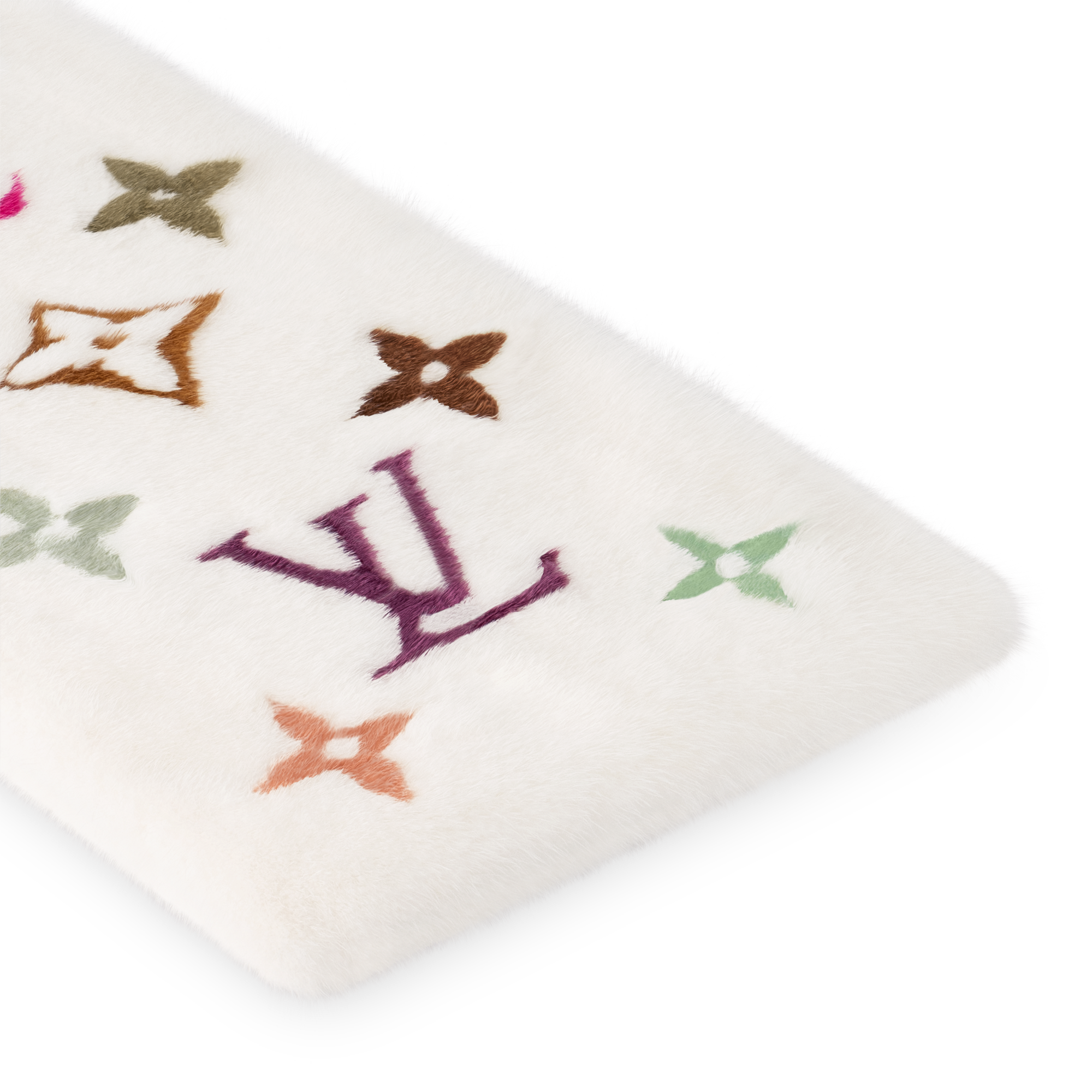 LV × TM ミンクマフラー・モノグラム マルチカラー S00｜ルイ